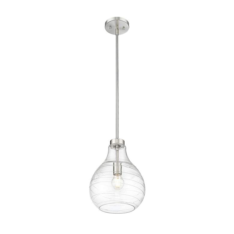 Image 6 Bon Air 10" Wide Brushed Nickel Mini Pendant more views