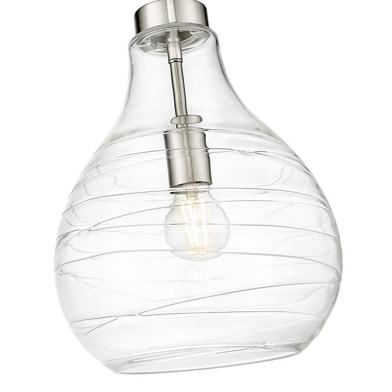 Image 7 Bon Air 10" Wide Brushed Nickel Mini Pendant more views