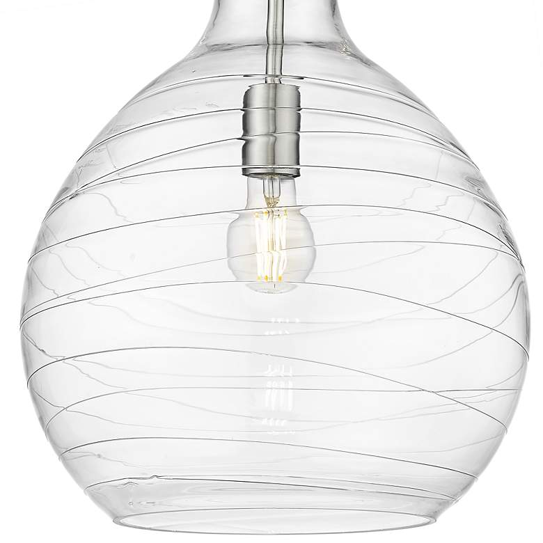 Image 4 Bon Air 13" Wide Brushed Nickel Pendant Light more views