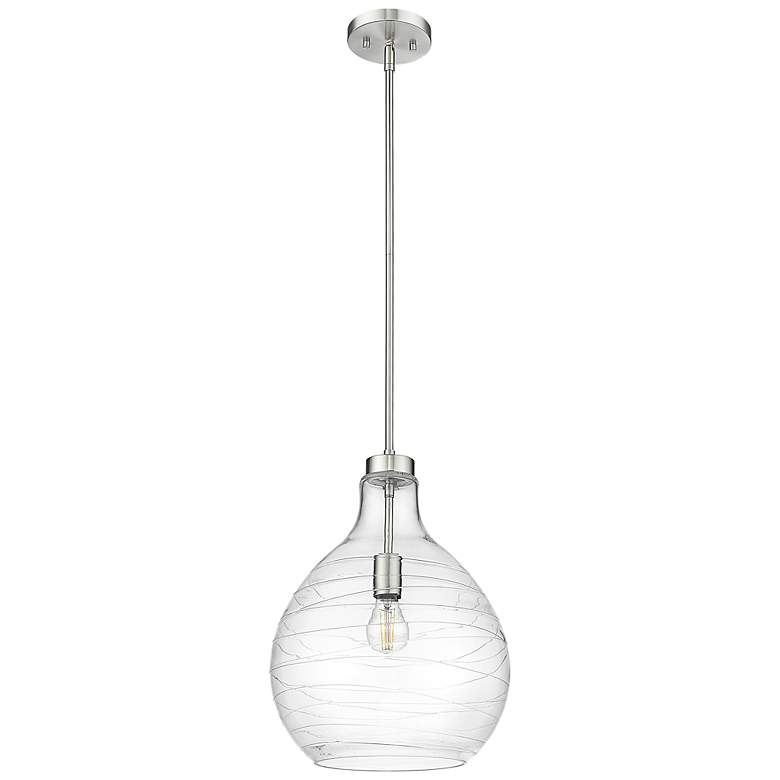 Image 7 Bon Air 13" Wide Brushed Nickel Pendant Light more views