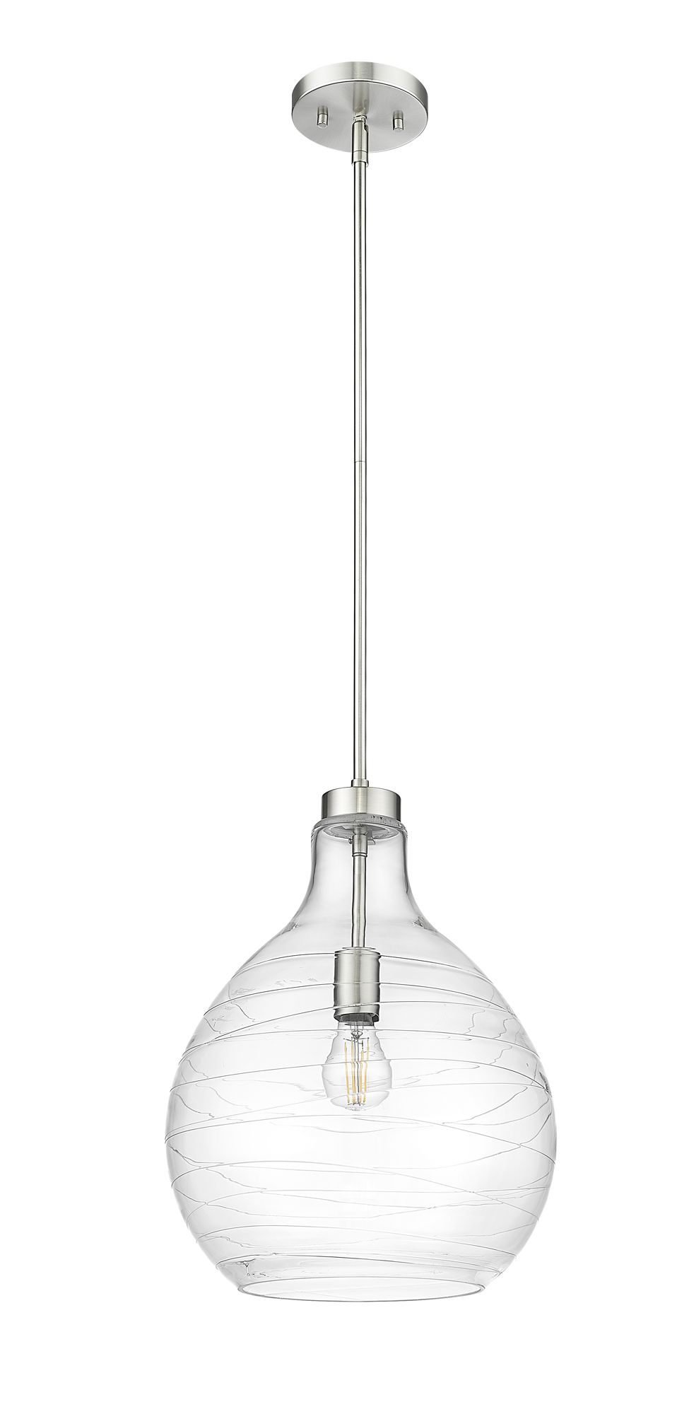 Bon Air 13" Wide Brushed Nickel Pendant Light
