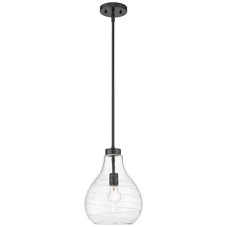 Image 2 Bon Air by Z-Lite Matte Black 1 Light Pendant