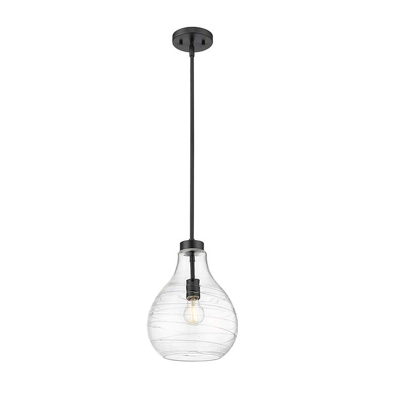 Image 5 Bon Air by Z-Lite Matte Black 1 Light Pendant more views