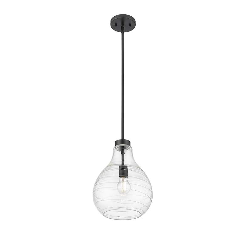 Image 6 Bon Air by Z-Lite Matte Black 1 Light Pendant more views