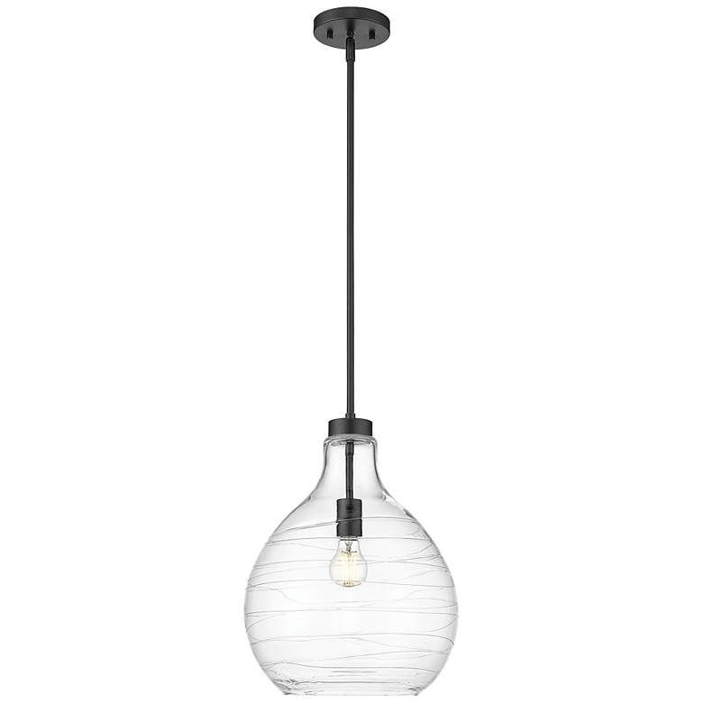 Image 2 Bon Air by Z-Lite Matte Black 1 Light Pendant