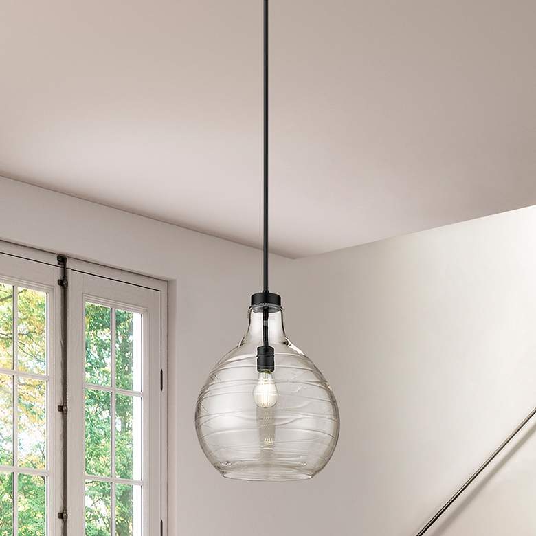 Image 1 Bon Air by Z-Lite Matte Black 1 Light Pendant