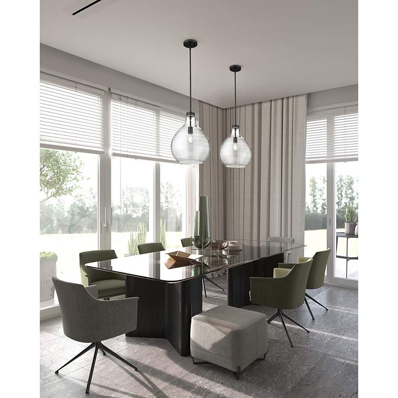 Image 3 Bon Air by Z-Lite Matte Black 1 Light Pendant more views
