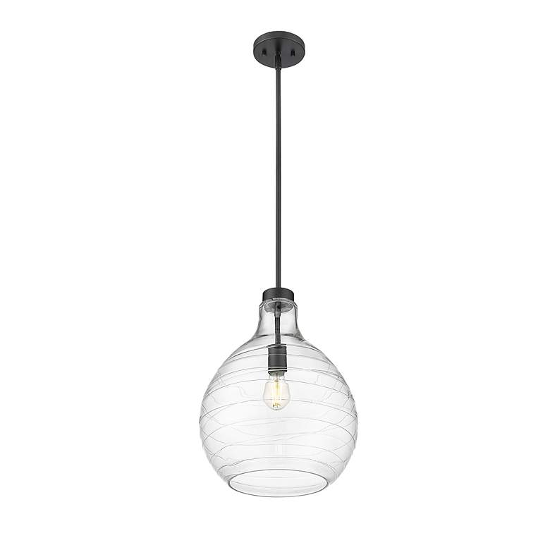 Image 6 Bon Air by Z-Lite Matte Black 1 Light Pendant more views