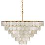 3_Bon Vivant 30 1/4" Wide Contemporary Gold Tiered Chandelier more views