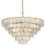 4_Bon Vivant 30 1/4" Wide Contemporary Gold Tiered Chandelier more views