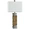 Bonafide Abstract Line 33" Silver Table Lamp