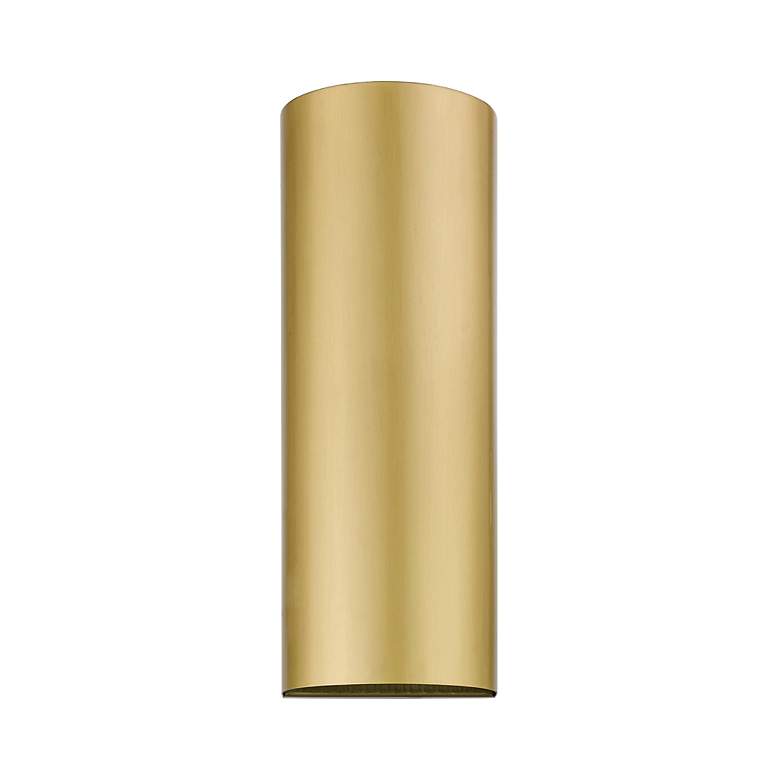Image 3 Bond 14" High Satin Gold ADA Outdoor Wall Light more views