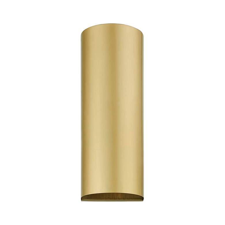 Image 4 Bond 14" High Satin Gold ADA Outdoor Wall Light more views