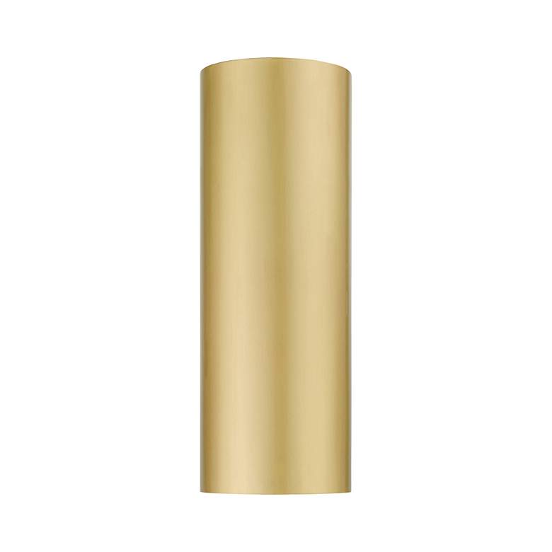 Image 5 Bond 14" High Satin Gold ADA Outdoor Wall Light more views