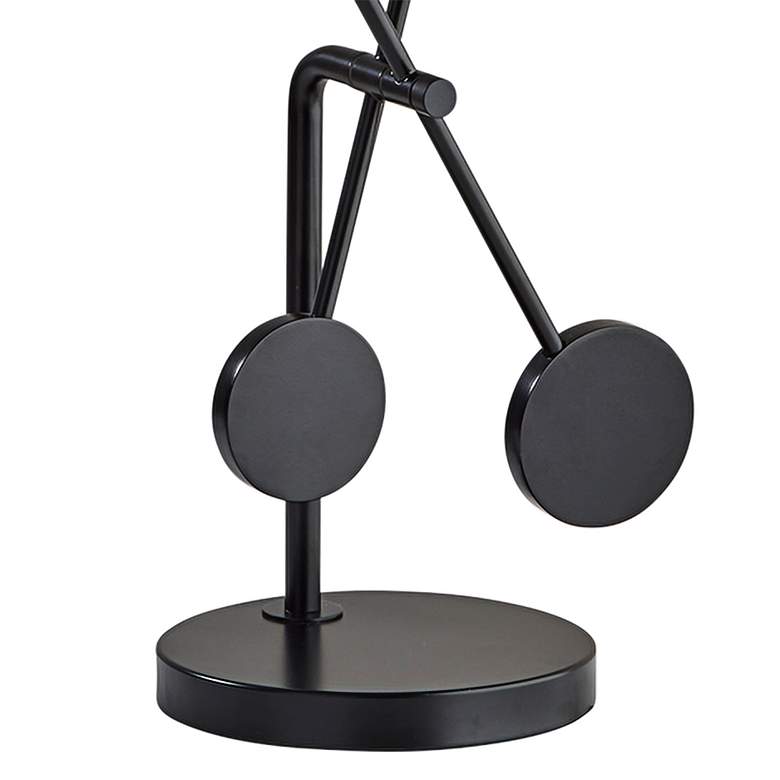 Image 3 Bond Black Metal 2-Light Touch Desk Lamp with USB Port more views