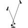 Bond Black Metal 2-Light Touch Floor Lamp