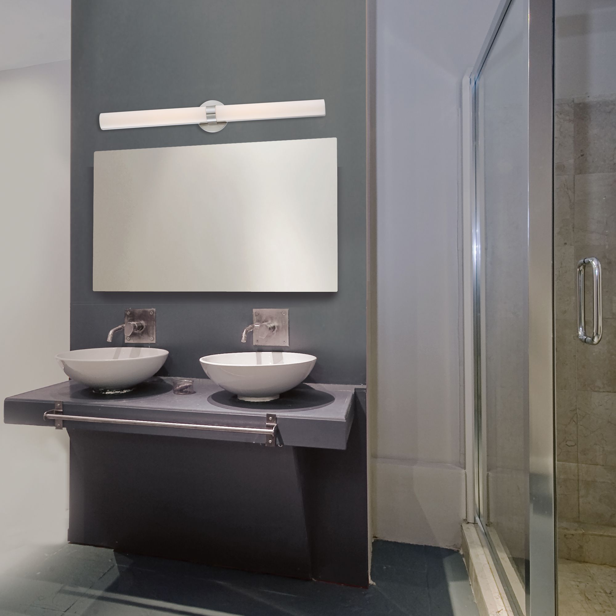 Image 2 Bond; Double 37-3/8 in.; LED Vanity with White Acrylic Lens more views