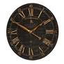 4_Bond Street Black 18" Wide Round Wall Clock more views