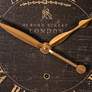 5_Bond Street Black 18" Wide Round Wall Clock more views
