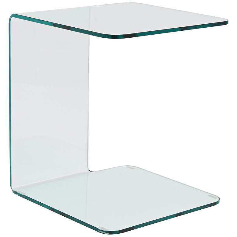 Image 1 Bonfilia Clear Glass Side Table