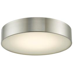 Bongo 16&quot; Wide Brushed Nickel LED Modern Ceiling Light
