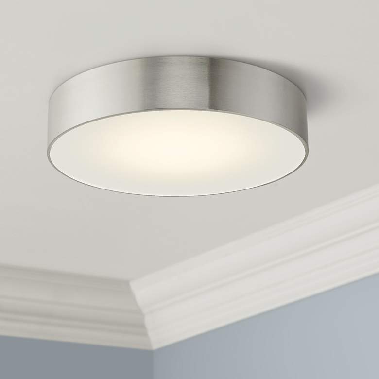 Image 1 Bongo 16" Wide Brushed Nickel LED Modern Ceiling Light