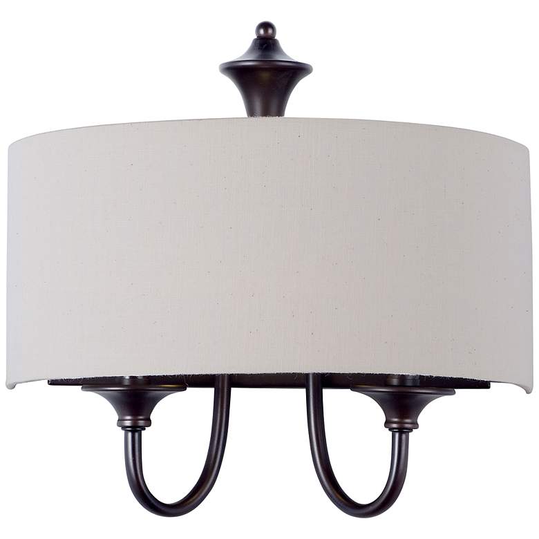 Image 1 Bongo 2-Light 14 inch Wide Oil Rubbed Bronze Wall Sconce