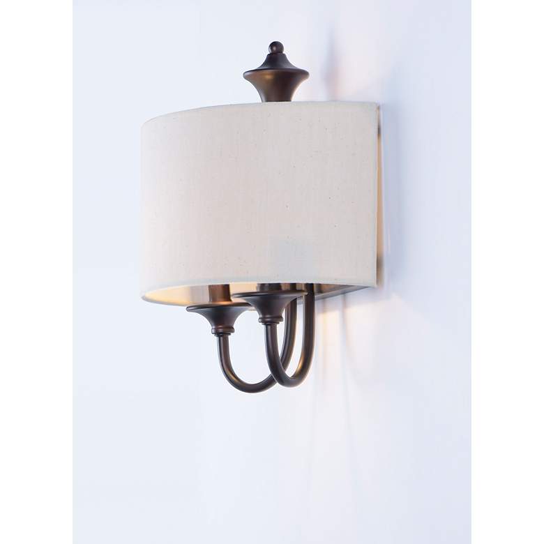 Image 4 Bongo 2-Light 14 inch Wide Oil Rubbed Bronze Wall Sconce more views