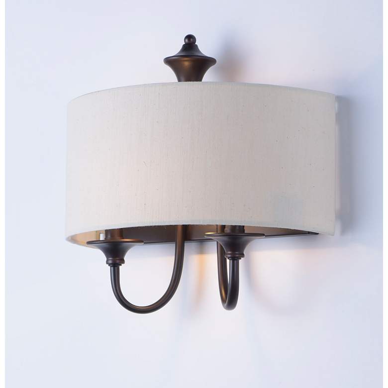 Image 5 Bongo 2-Light 14 inch Wide Oil Rubbed Bronze Wall Sconce more views