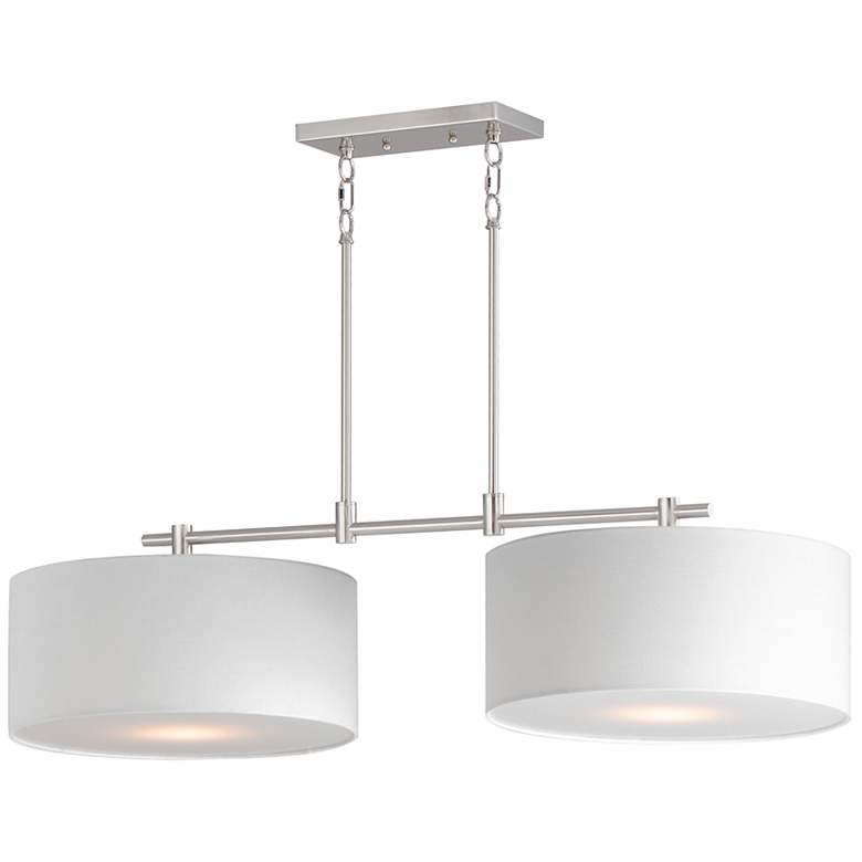 Image 1 Bongo 2-Light Pendant Satin Nickel