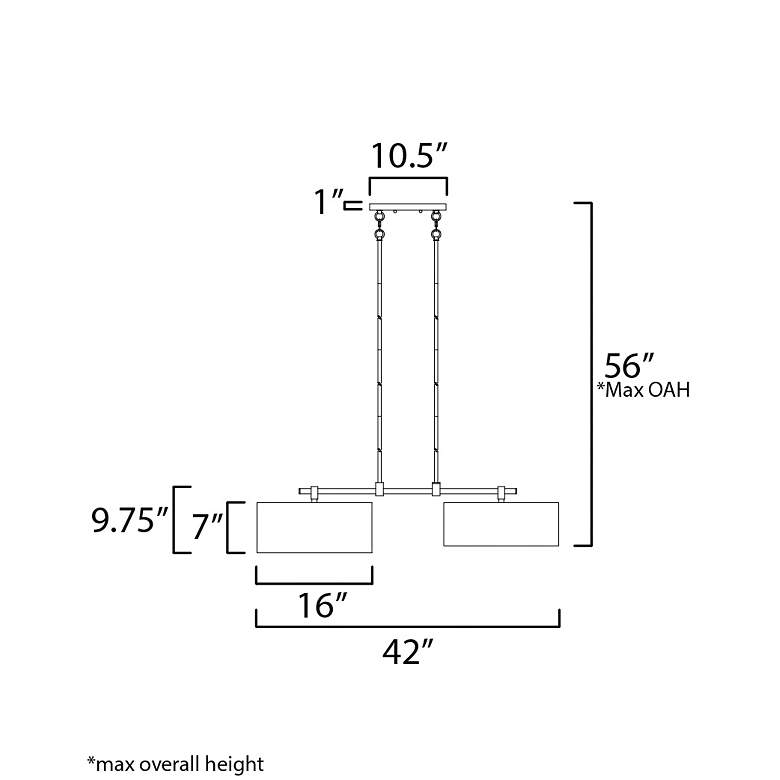 Image 5 Bongo 2-Light Pendant Satin Nickel more views