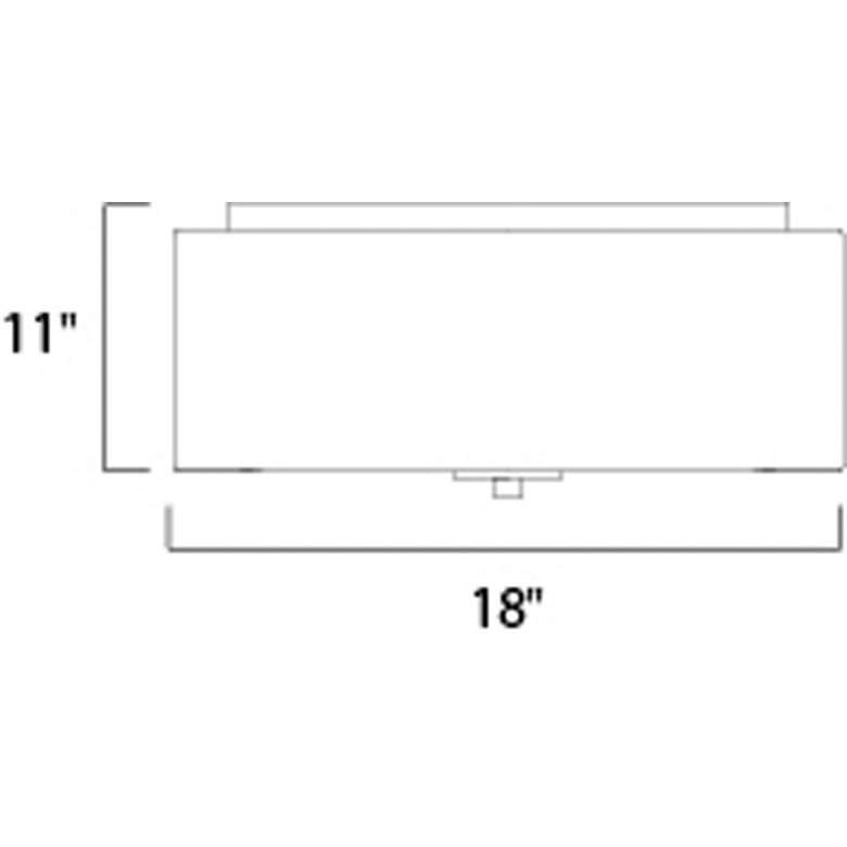 Image 3 Bongo 3-Light 18" Wide Satin Nickel Semi-Flush Mount more views