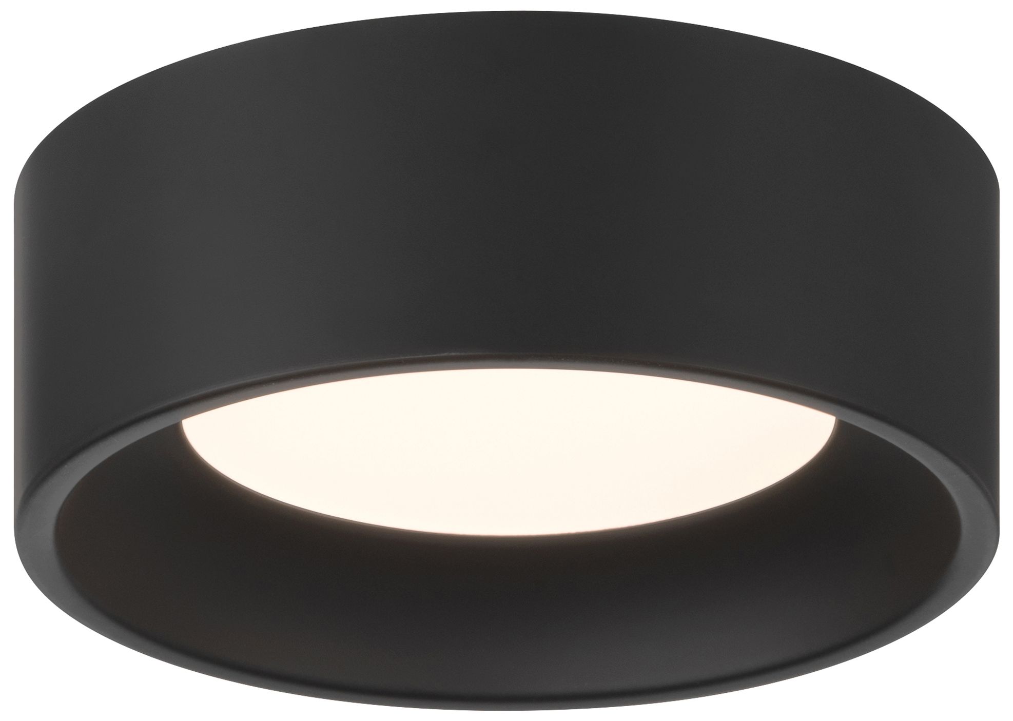 Image 5 Bongo 5.5"W x 2"H 5CCT Black LED Flush Mount more views