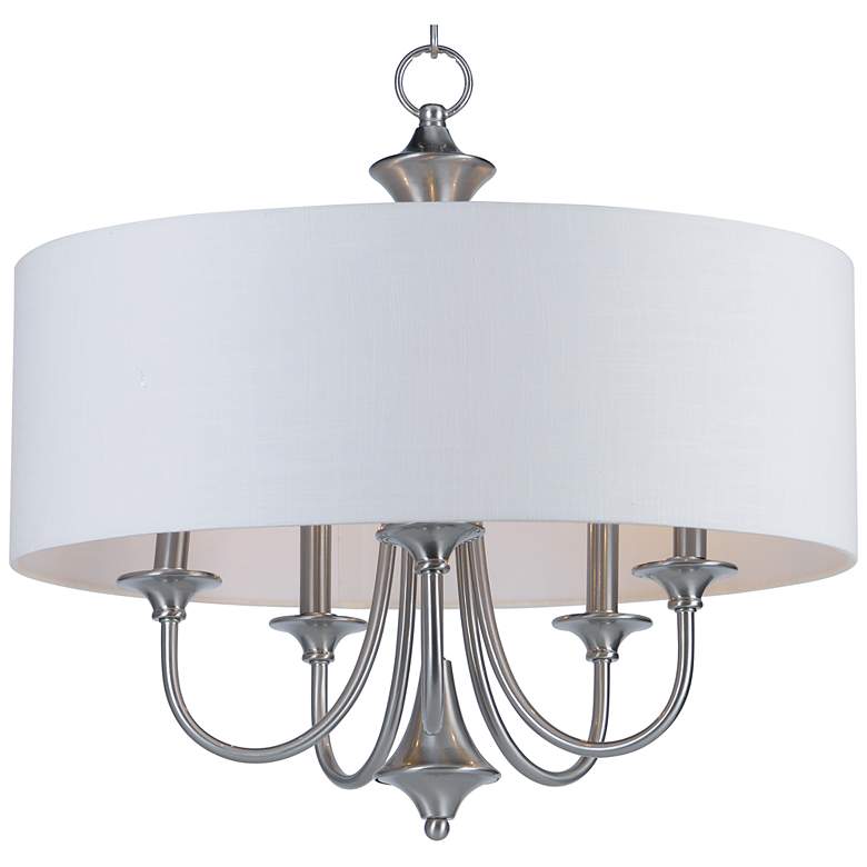 Image 1 Bongo 5-Light 22 inch Wide Satin Nickel Pendant Light