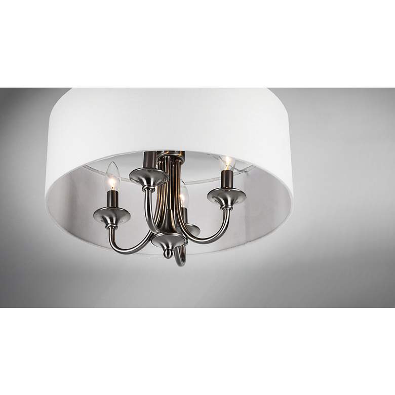 Image 2 Bongo 5-Light 22" Wide Satin Nickel Pendant Light more views