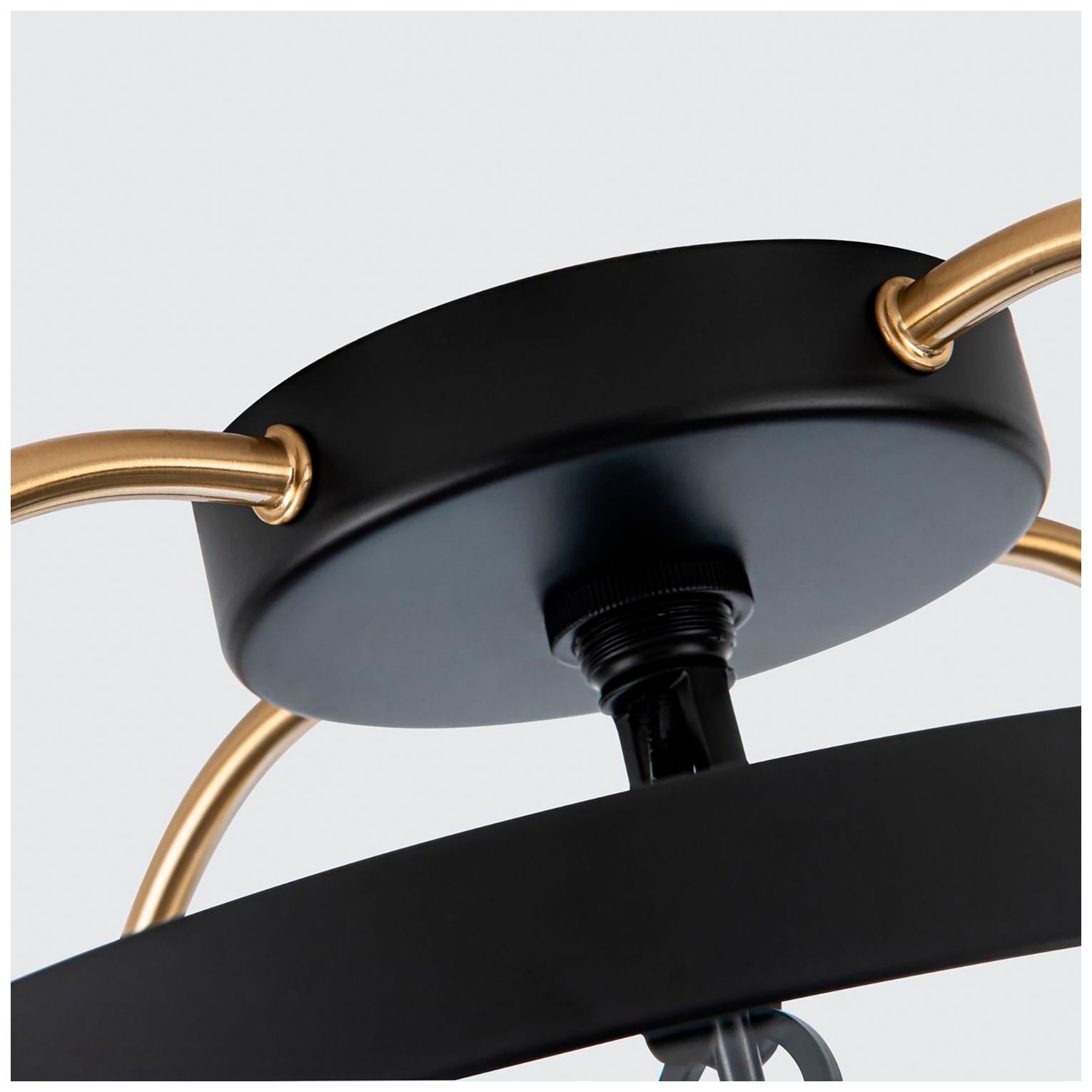 Image 5 Bonita 13" Wide 4-Light Black Flush Mount With Clear Glass Shade more views