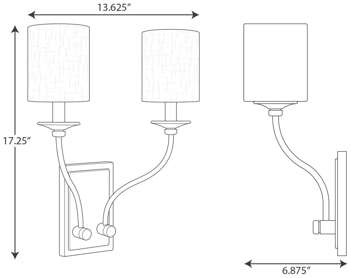 Image 4 Bonita Collection Two-Light Wall Sconce more views