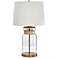 Bonita Gold and Clear Glass Table Lamp