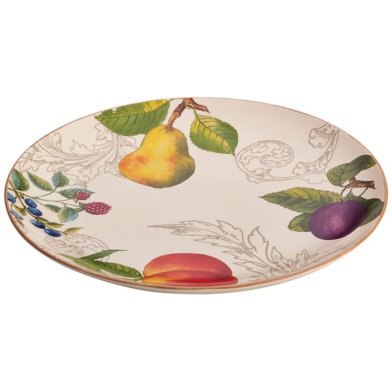 Image 1 BonJour Dinnerware Orchard Harvest 12-Inch Round Platter
