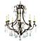Bonne 34" Wide Antique Bronze Metal 8-Light Chandelier