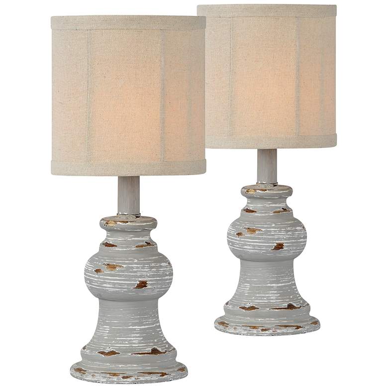 Image 1 Bonnie Blue 14" High Accent Table Lamps Set of 2