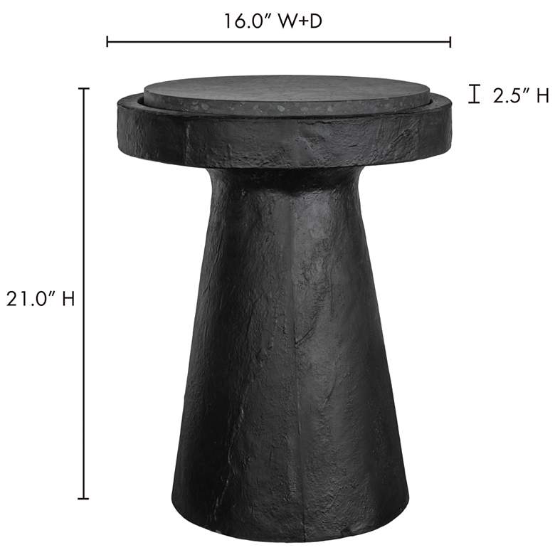 Image 4 Book Accent Table Black more views