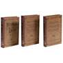 Book Boxes - Brown - Set of Three