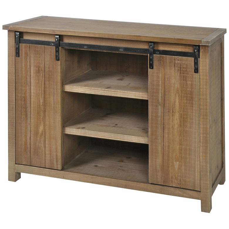Image 1 Booker Barn 52" Wide 2-Shelf & 2-Door Wood Cabinet