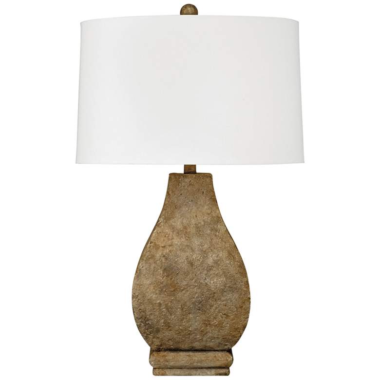 Image 2 Booker Textured Rustic Earth Tone Table Lamp