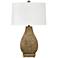 Booker Textured Rustic Earth Tone Table Lamp