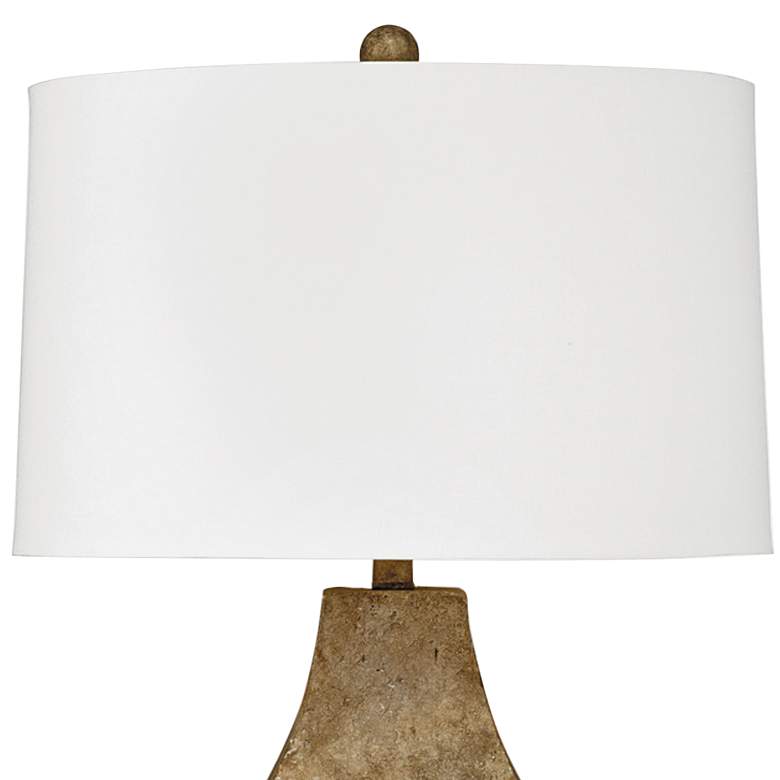 Image 3 Booker Textured Rustic Earth Tone Table Lamp more views