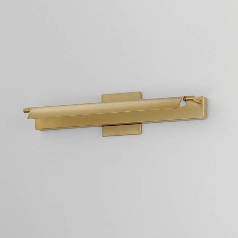 Image 5 Bookkeeper 20" LED Wall Lamp Natural Aged Brass more views