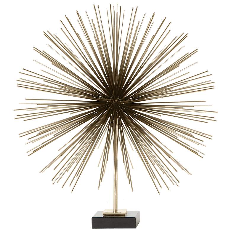 Image 1 Boom Brass 20 1/4 inch High Tabletop Sculpture