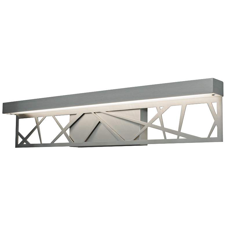 Image 1 Boon 24" Wide Satin Nickel LED Bath Light